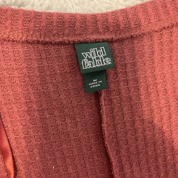 Wild Fable Textured Rust Cardigan - Picture 2 of 2